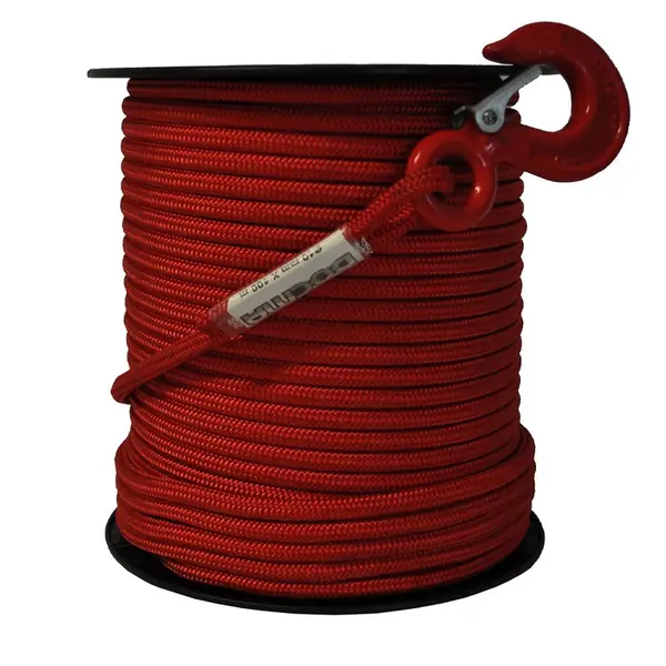 Red Rope mm 10 x 100 m with hook Docma 0310207 + Docma 310210