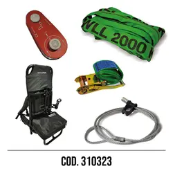 SECOND FIRE KIT WITH CHOKER CABLE AND BACKPACK COD. 310323