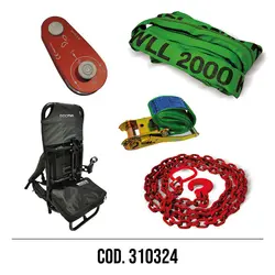SECOND FIRE KIT WITH CHAIN AND BACKPACK COD. 310324