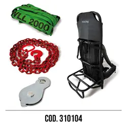 COMPLETE KIT WITH CABLE, CHAIN AND BACKPACK COD. 310104