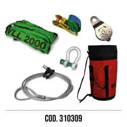 SECOND FIRE KIT WITH CHOKER CABLE AND BAG COD. 310309