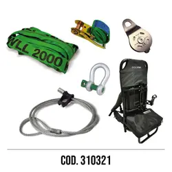 SECOND FIRE KIT WITH CHOKER CABLE AND BACKPACK COD. 310321