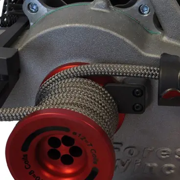 VF105 RED IRON Ultralight Winch with Textile Rope - Docma Forest Winch