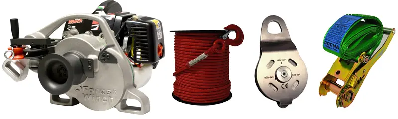 Docma Forest Winch VF80 BOLT Ultralight Winch with Textile Rope