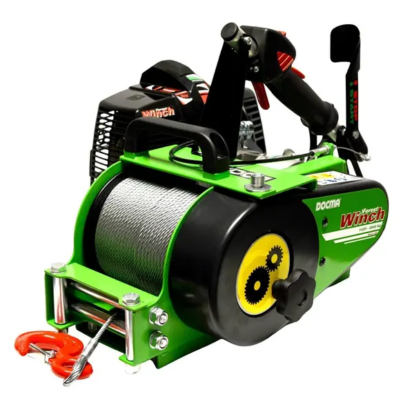 Docma Forest Winch VF150 - 54.20 + Rope, Sling and Pulley