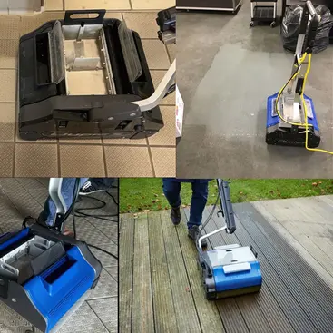 Duplex 340 floor scrubber dryer clean floors