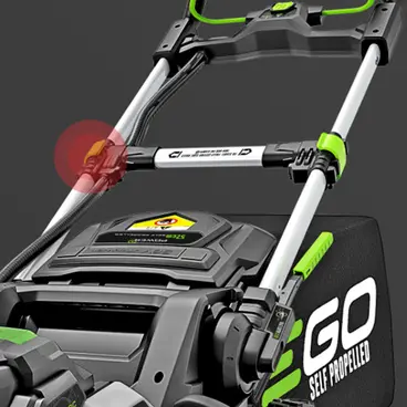 EGO LM2021E-SP - 50 cm 3-Function Self-Propelled Lawnmower - 5 Ah Battery Kit + Quick Charger