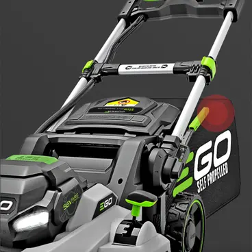 EGO LM2021E-SP - 50 cm 3-Function Self-Propelled Lawnmower - 5 Ah Battery Kit + Quick Charger