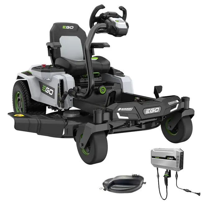 EGO ZT4201E-S - 107 cm Ride-On Mower with Quick Charger + Mulching Plug