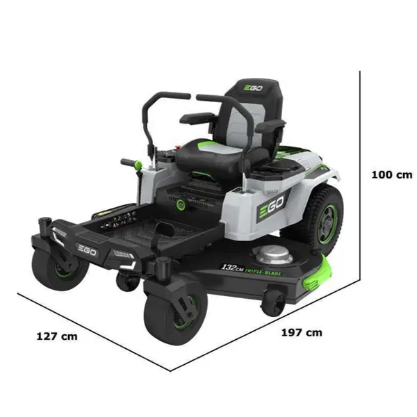 EGO ZT5201E-S - 132 cm Ride-On Mower