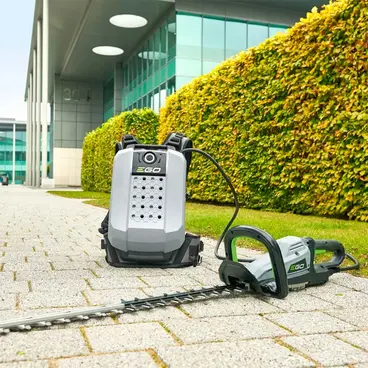 EGO HTX 7500 057470 - Hedge Trimmer Kit with Battery Charger and Battery Backpack