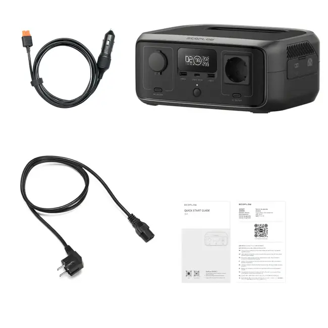 Equipment included in ecoflow river 3 ups