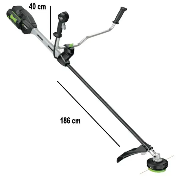 EGO brush cutter size