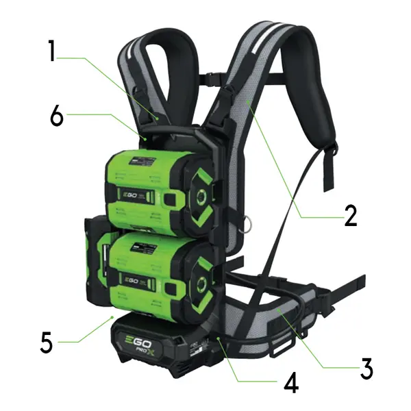 EGO BHX 2001 - Battery Backpack with Adapter