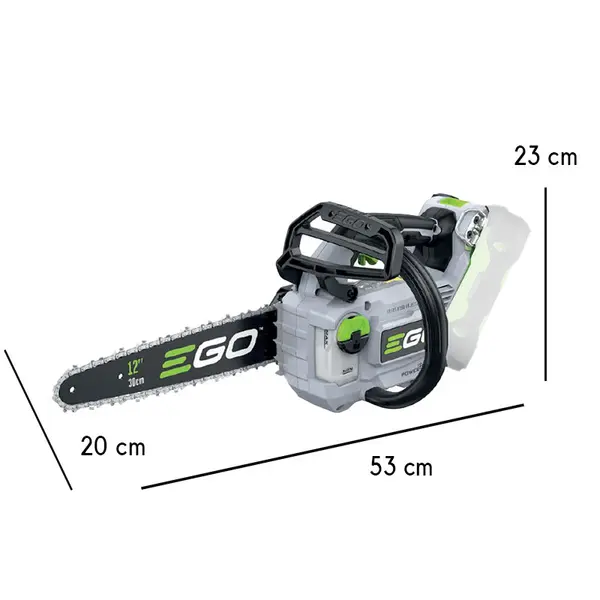 EGO CS 1200 E dimensions - Battery-powered chainsaw 30 cm bar