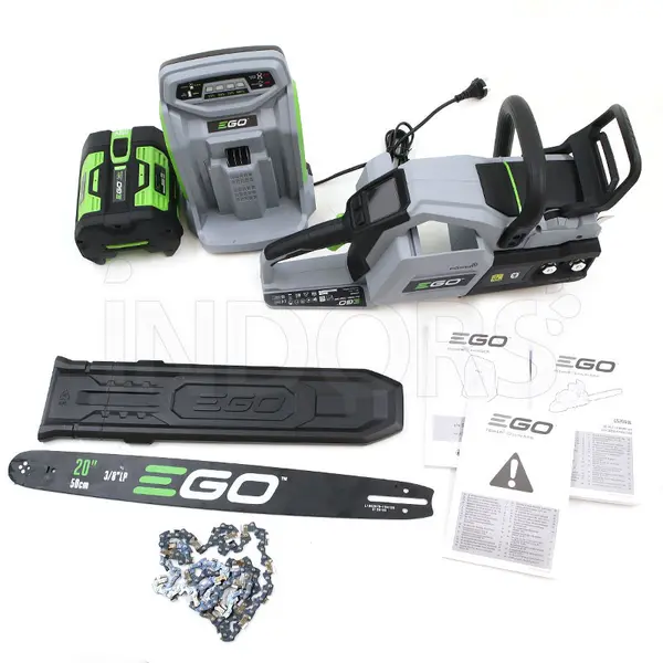 standard equipment EGO CS2005E cod.060585 - Chainsaw and 6 Ah Battery Kit