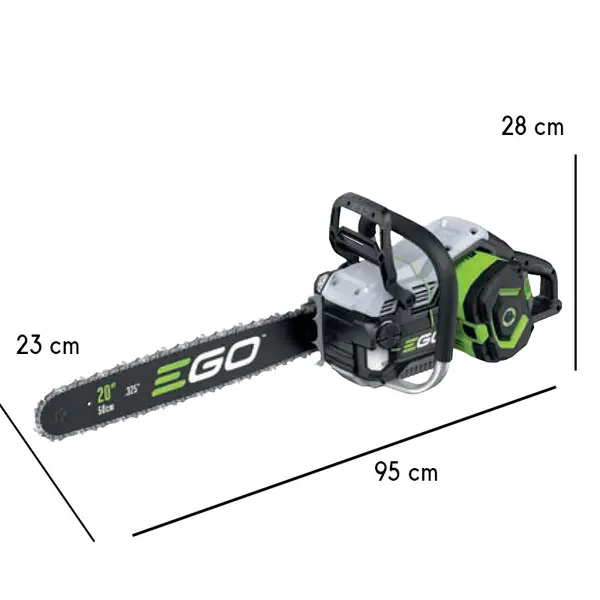 EGO CSX 5000 - 50 cm Battery Chainsaw with Oregon Bar and Chain