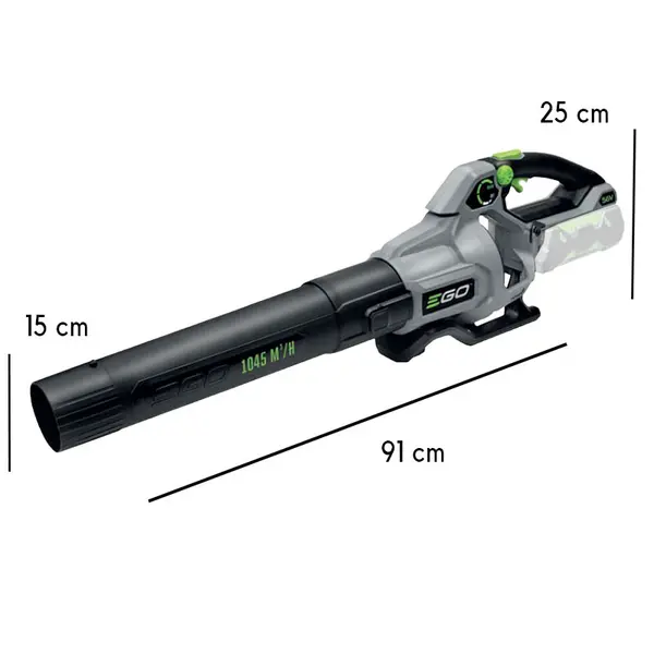 EGO LB 6150 E - Battery-Powered Leaf Blower Dimensions