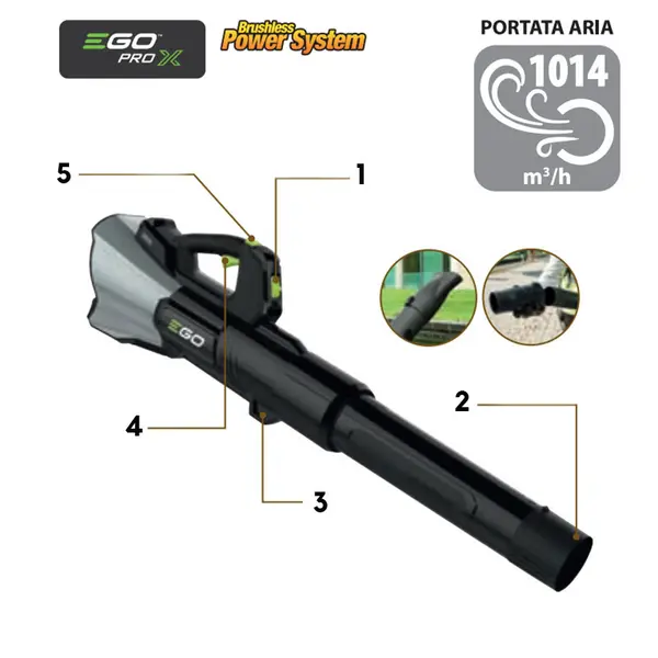 EGO LBX 6000 - Professional Turbo Boost Blower