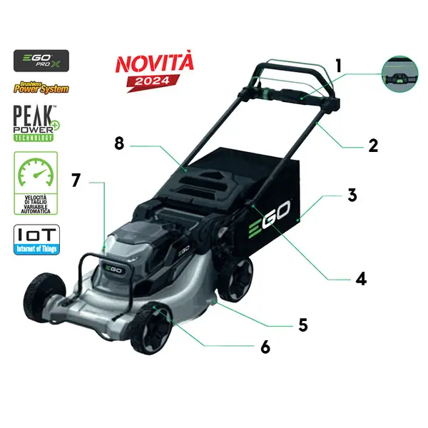 EGO LMX 5300 E-SP 53 cm battery-powered lawnmower