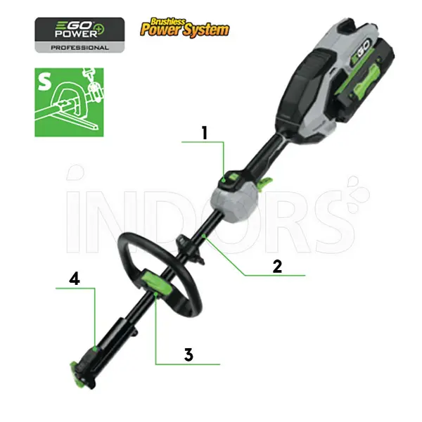 EGO PH 1420 E - Multitool with 4 Ah Battery and Quick Charger