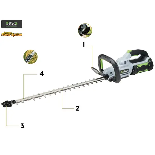 EGO HT 2000 E - Professional Bidirectional Hedge Trimmer 51 cm