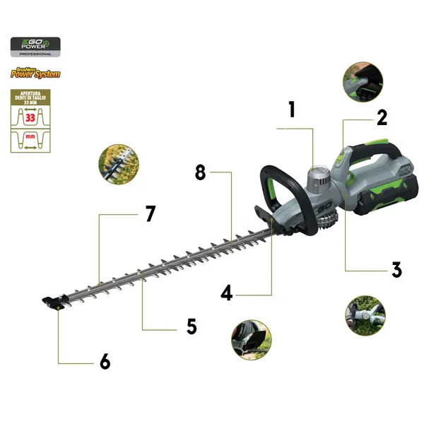 EGO HT 5100E - Battery-powered hedge trimmer 51 cm
