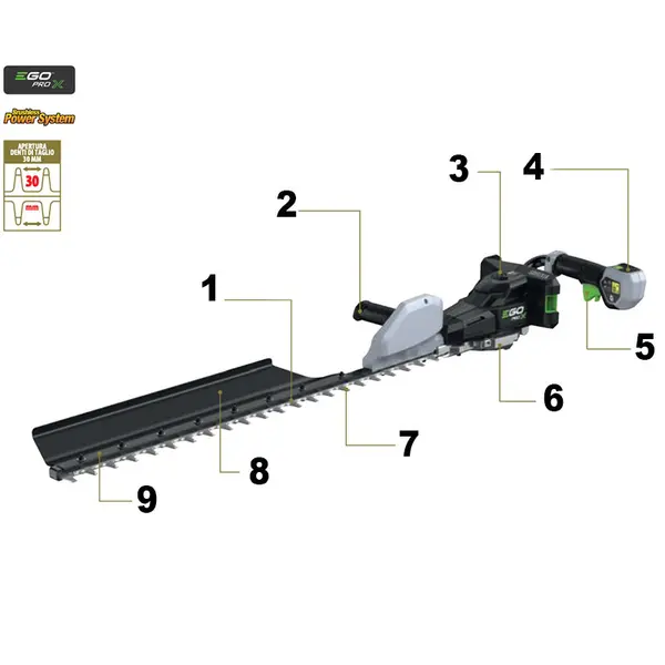 EGO HT 2410 E - Hedge Trimmer with 61 cm Blade