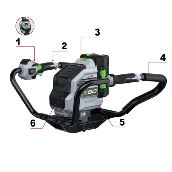EGO PH 7400 E - Battery-Powered Drill 75 Nm Autonomy 60 Holes