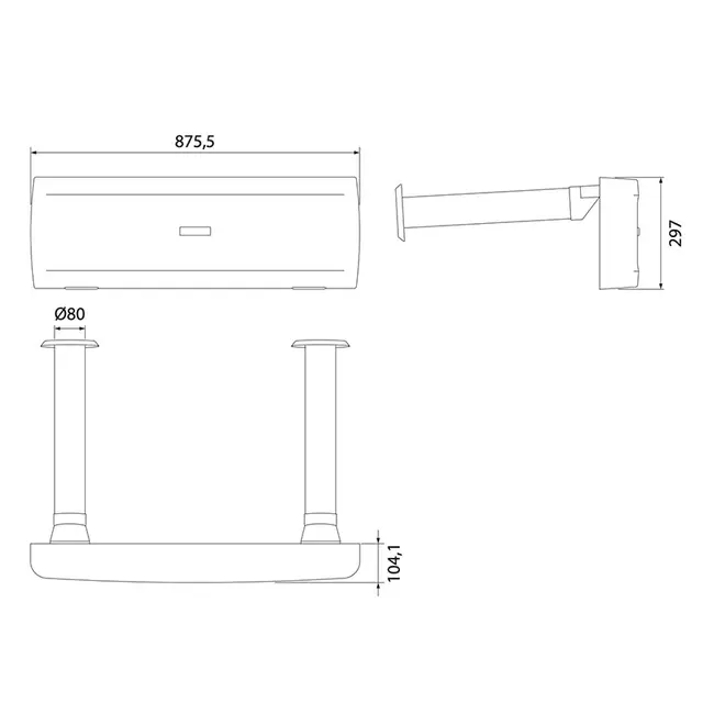 Elicent REC SanAir WALL 4SA0000 - Decentralized Controlled Mechanical Ventilation Unit with Double Flow