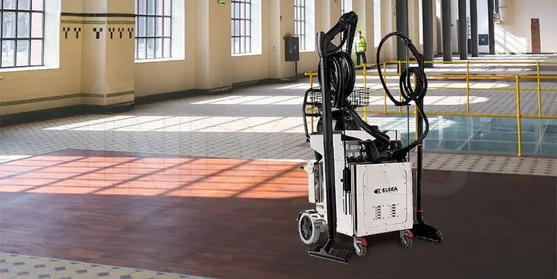 I use Elsea Steam Combined - Steam Cleaner with Suction