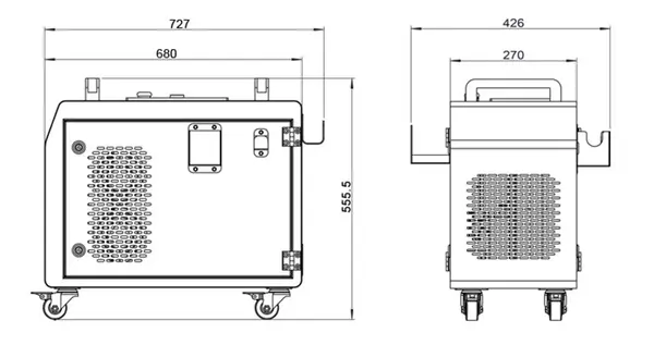 Laser LC-P-300A - Compact 300 W Pulsed Fiber Laser Cleaner