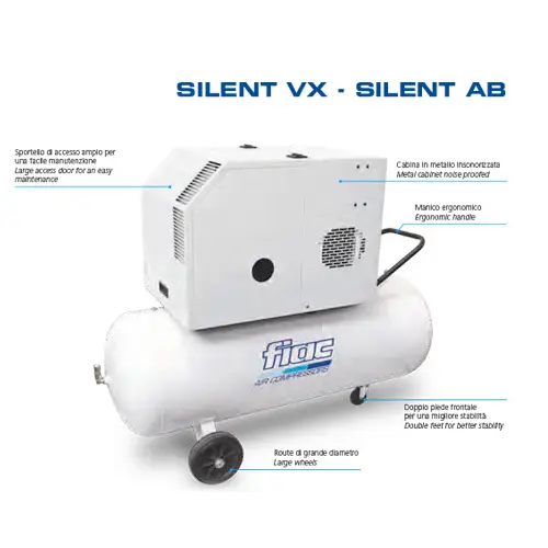 Features Fiac Silent AB 200 compressor