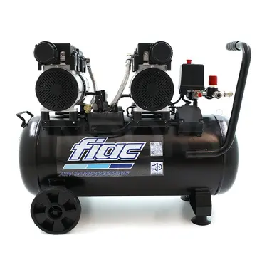 Fiac Super Silent 50 Duplex - Oil-less Air Compressor with 50 L Tank