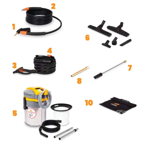 Equipment fortador pro max Lamborghini steam cleaner