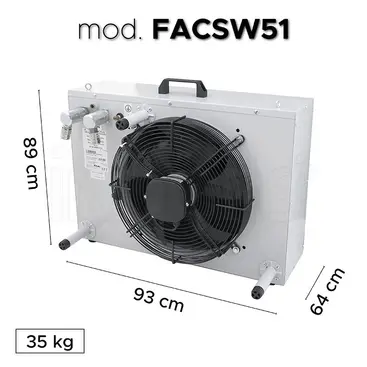 Fral outdoor unit measurements FACSW22 - Professional Portable Air Conditioner