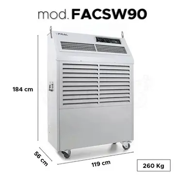 measures Fral FACSW90 - Professional Portable Air Conditioner