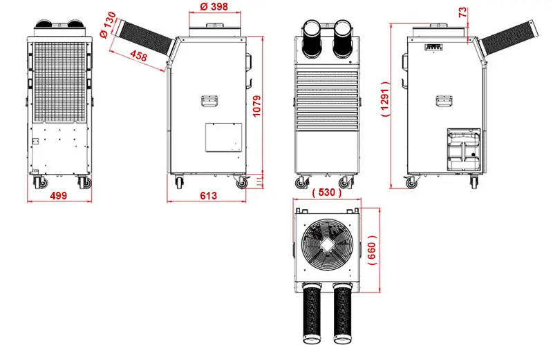 Fral FSC25 - Monoblocco Air Conditioner for Workplaces 7kW