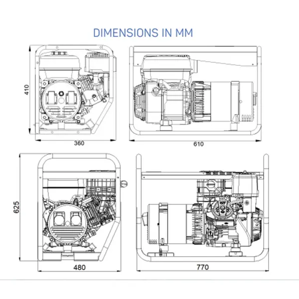 Genset MG 3000 I-BE - 2.4 kW petrol generator