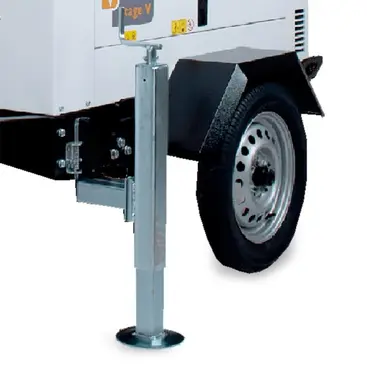 detail of support and wheel Genset LT 5500 SY-L - Silent Generator Light Tower