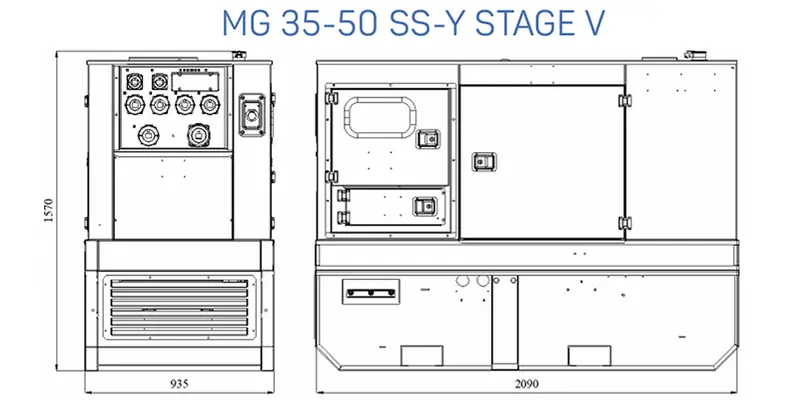 GenSet MG dimensions 16/23/35/55 US-Y