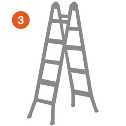 Gierre A0050 Peppina telescopic ladder