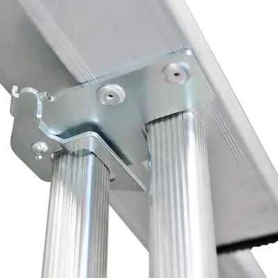 Aluminum hook, complete with anti-slip device Gierre Modula AL310 - Double or Extended Extendable Ladder - Multifunction in Aluminum