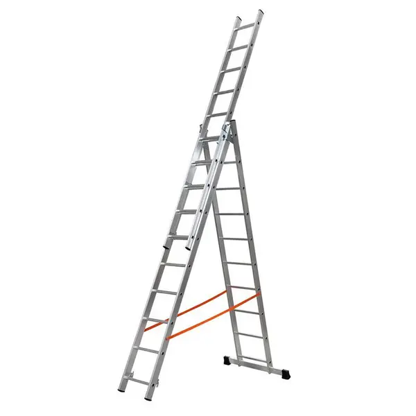 Gierre Modula AL420 - Triple Extendable Ladder - Transformable in Steel