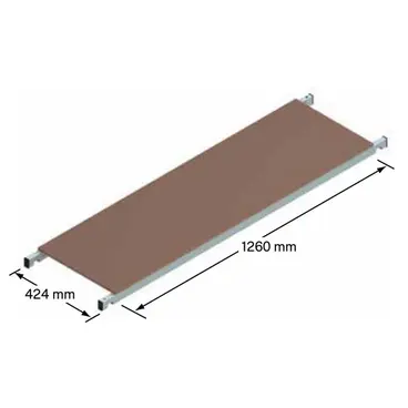 Gierre Fast&Lock 100 FA100FL - Multipurpose Aluminum Scaffolding, Working Height 2.87 m