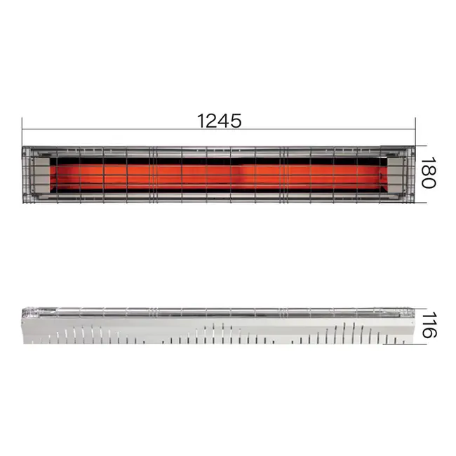 GRADO HEATERS OMV-2250XL - Infrared Heating Lamp for Large Spaces