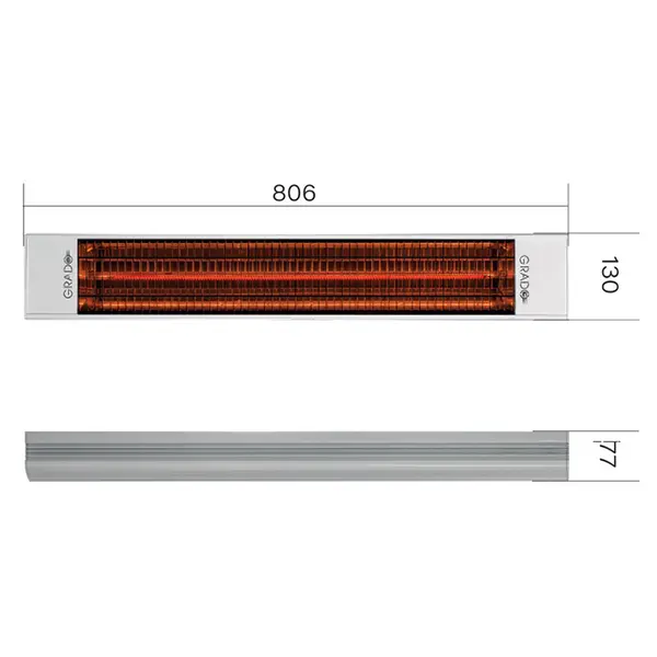 GH SOL-1200XL / SOL-1800XL Carbon - Carbon Fiber Heat Lamps