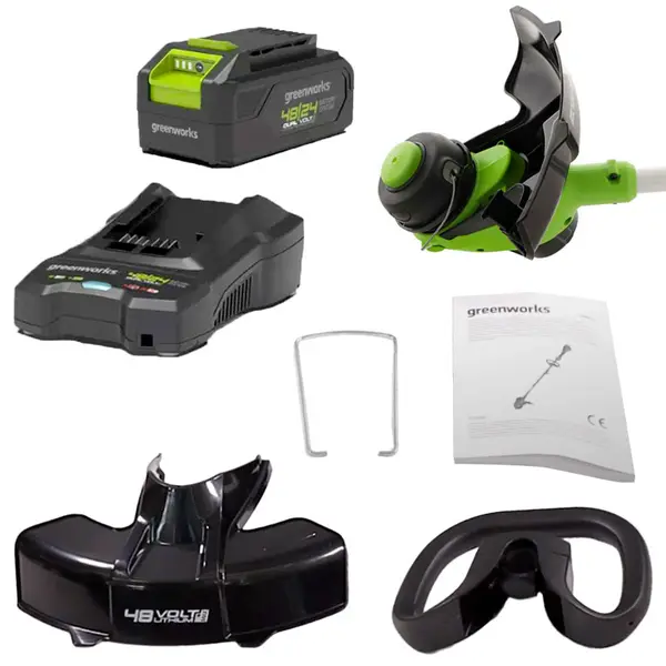 Greenworks G48ST8K2 - 33 cm Grass Trimmer with Battery and Charger Included