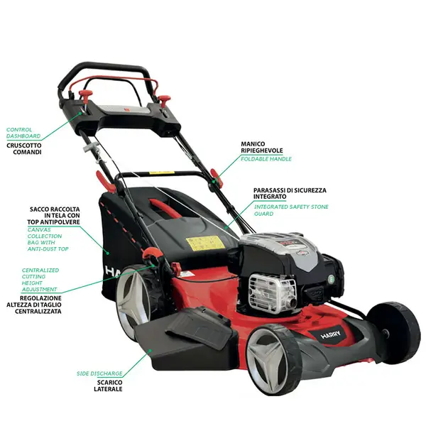 Harry HR 5500 SBQ - Semi-professional lawnmower with mulching