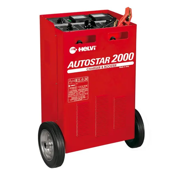 Helvi Autostar 2000 - Battery Charger with Wheeled Starter